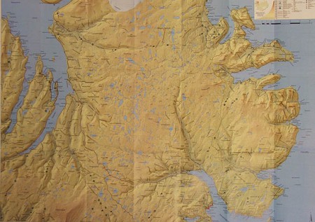 Svæðið sem kort nr. 3 nær yfir